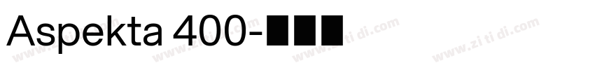 Aspekta 400字体转换